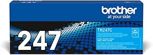 Brother TN247C Cyan Toner Cartridge, High Yield