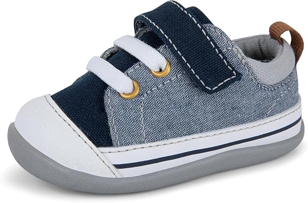 See Kai Run, Stevie II First Walker - Tenis para bebés, Mezclilla Azul, 11 MX Infantil