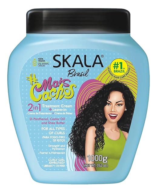 SKALA Brasil Mais Cachos 2-in-1 Curly Hair Conditioning Cream, 1000 g / 35.3 Fl. Oz.