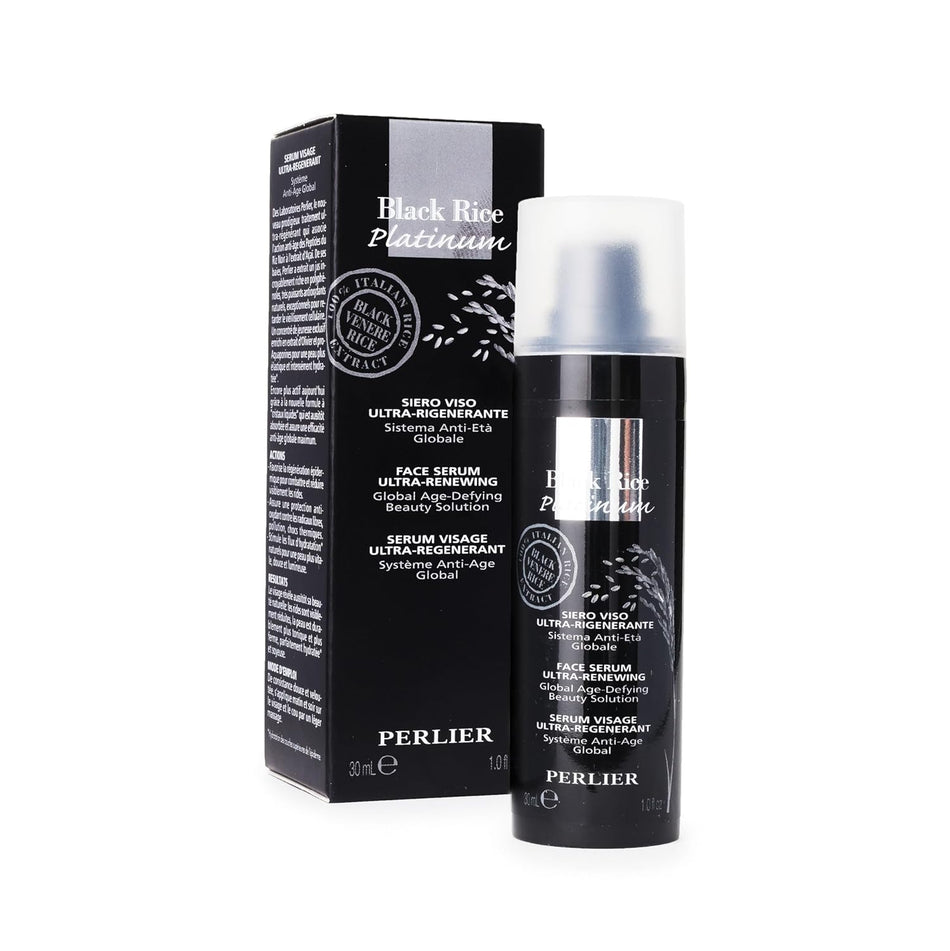 Perlier Black Rice Platinum Face Ultra Renewing Serum, 30 ml / 1 Fl. Oz.