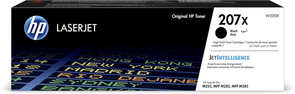 HP W2210X 207X Black LaserJet Toner Cartridge, Single Pack, High Yield