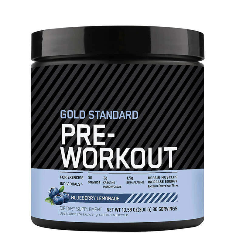 Gold-Standard Pre-Workout Powder, Blueberry Lemonade Flavor, NET WT 10,58 Fl. Oz., 30 Servings