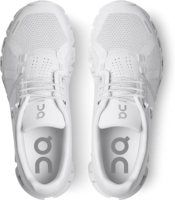 On Women's Cloud 5 Sneakers, Black/White, 9 Medium US
