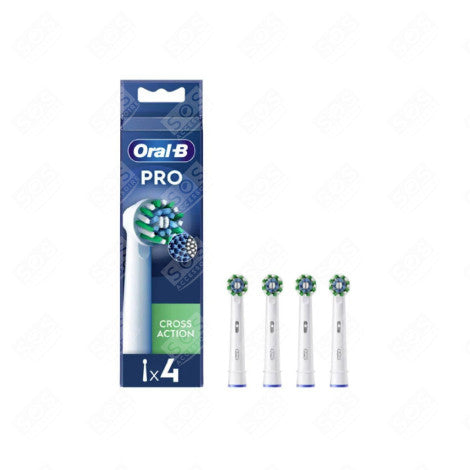 Oral-B Pro Cross Action Electric Toothbrush Refills, 4 Pack