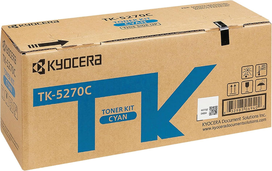 Kyocera TK-5270C Cyan Toner Cartridge 6,000 Pages