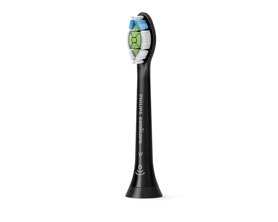 Philips Sonicare W2 Optimal, Standard Sonic Toothbrush Heads, Black