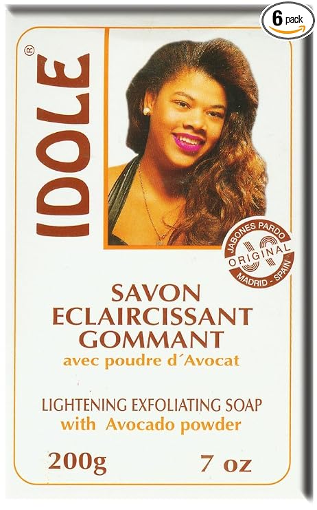 Idole Soap - Lightening Exfoliating With Avocado Powder 7oz each (3 Pack)