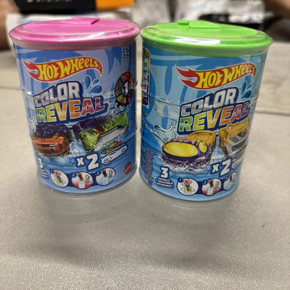 Hot Wheels Color Reveal Shifters Cars Vehicles With Surprise Reveal, 4 Pack