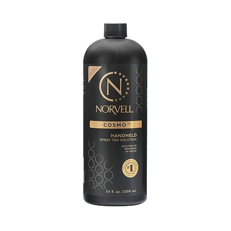 Norvell - Spray Tanning Solution, Cosmo, Warm Brown & Cool Violet-Brown Shade Blend, 34 fl. oz. - Long-Lasting