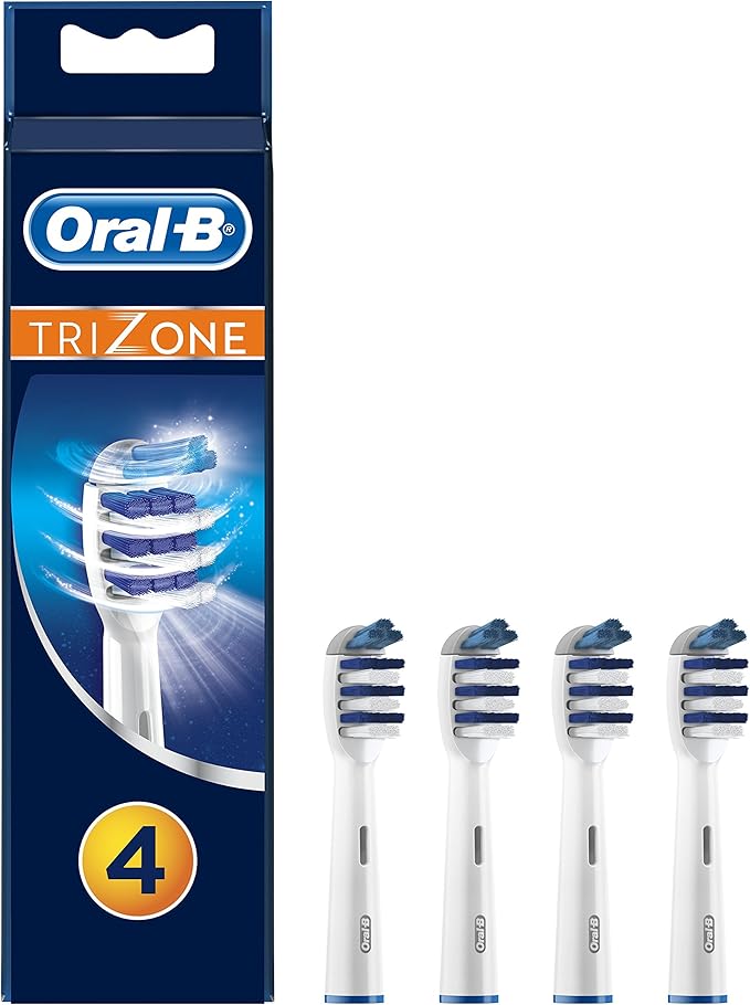Oral-B Trizone Toothbrush Heads Replacement Refills For Electric, Pack of 4