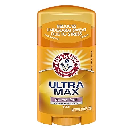 Arm & Hammer Ultra Max Powder Fresh Solid Antiperspirant Deodorant, 28 g / 1.01 Fl. Oz.