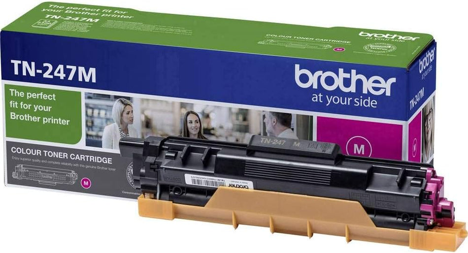 Brother TN247M Toner Cartridge, High Yield, Magenta