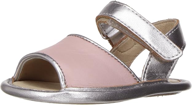 Old Soles Girls' Bambini Amalfi-K, Powder Pink/Silver, 19 a EU/2 a US Infant