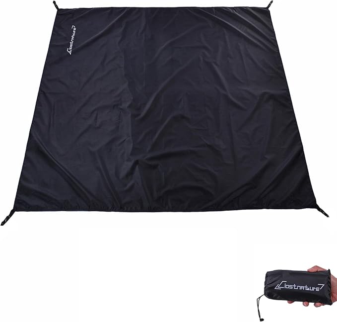 Clostnature 180x144in Heavy Duty Tent Footprint Floor Saver, Camping Tarp | 210T Polyester, Waterproof, Ultralight, Multifunctional Compact Ground Sheet Mat for Hiking