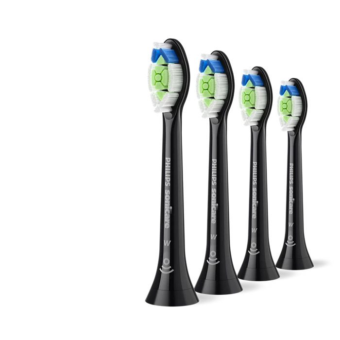 Philips Sonicare W2 Optimal Black HX6064 Brush Heads, 4-Pack