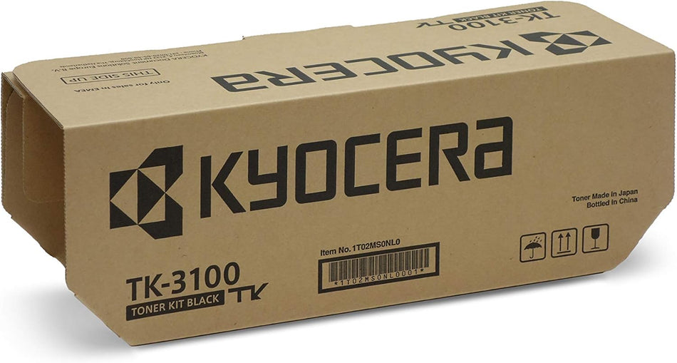 Kyocera TK-3100 Black Laser Toner Cartridge 12,500 Pages
