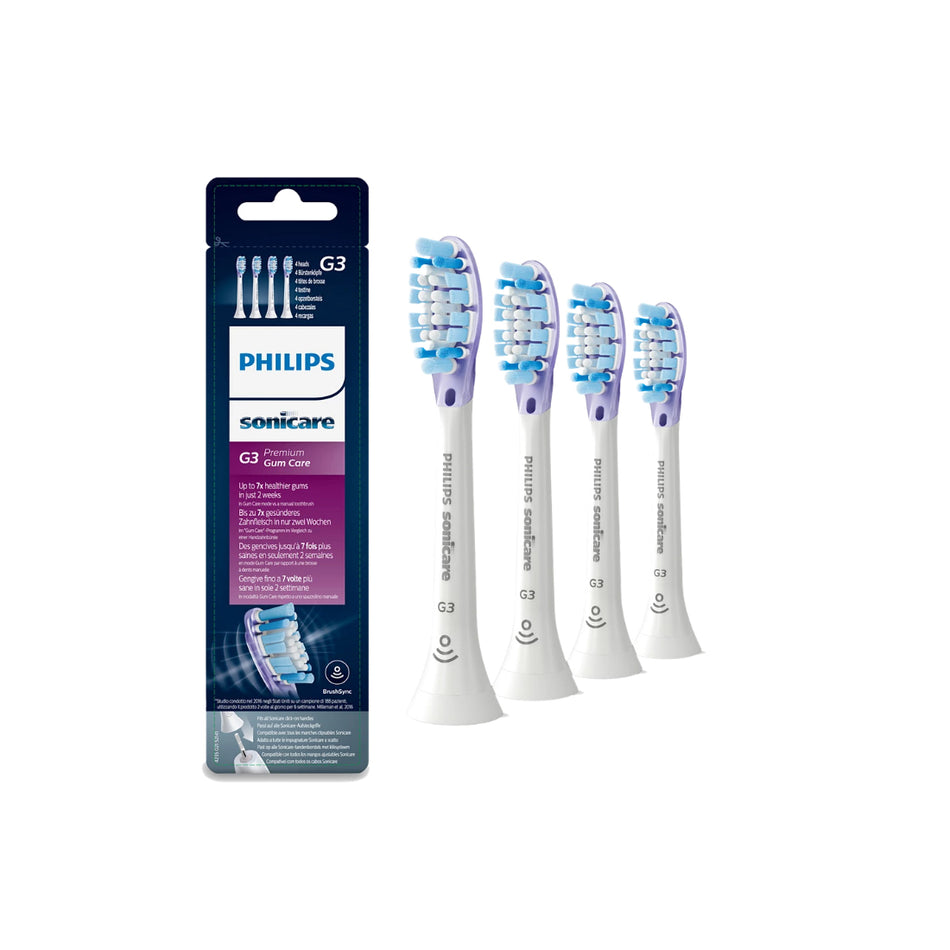 Philips Sonicare G3 Premium Gum Care Electric Toothbrush Refills Black, 4 Pack