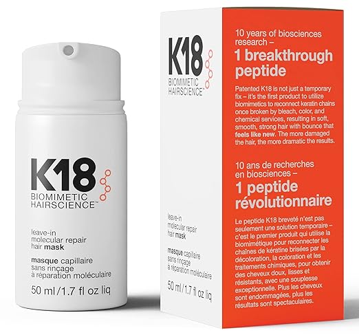 K18 Biomimetic Hairscience Leave-In Molecular Hair Mask, 50 ml / 1.7 fl oz