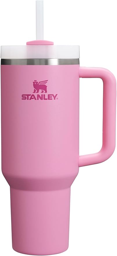 Stanley 40 oz Quencher H2.0 Tumbler with Handle and Straw, Peony