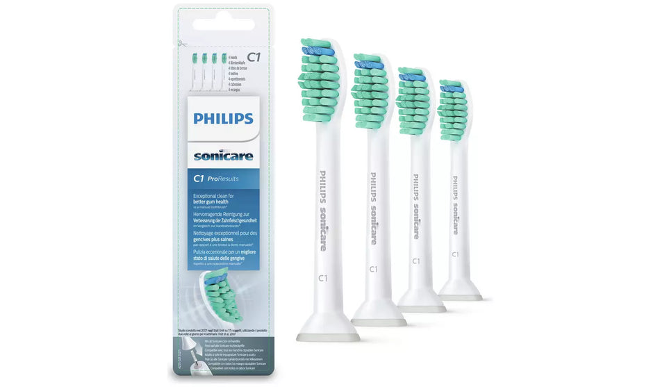 Philips ProResults C1 Electric Thoothbrush Refills, 4 Pack