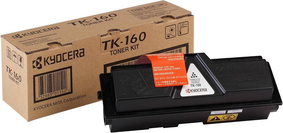Kyocera TK-160 Black Toner Cartridge 2,500 Pages