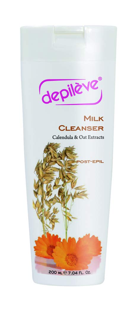 Depileve Milk Cleanser Calendula and Oat extracts, 200 ml / 7 Fl. Oz.