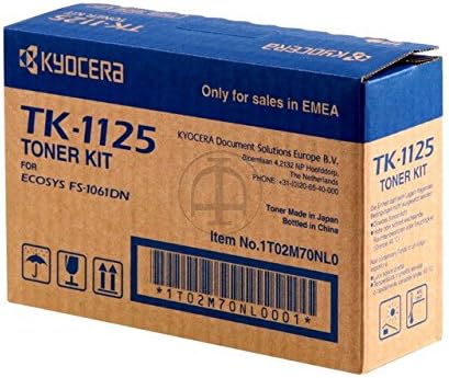Kyocera TK-1125 Black Toner Cartridge 2,100 Pages